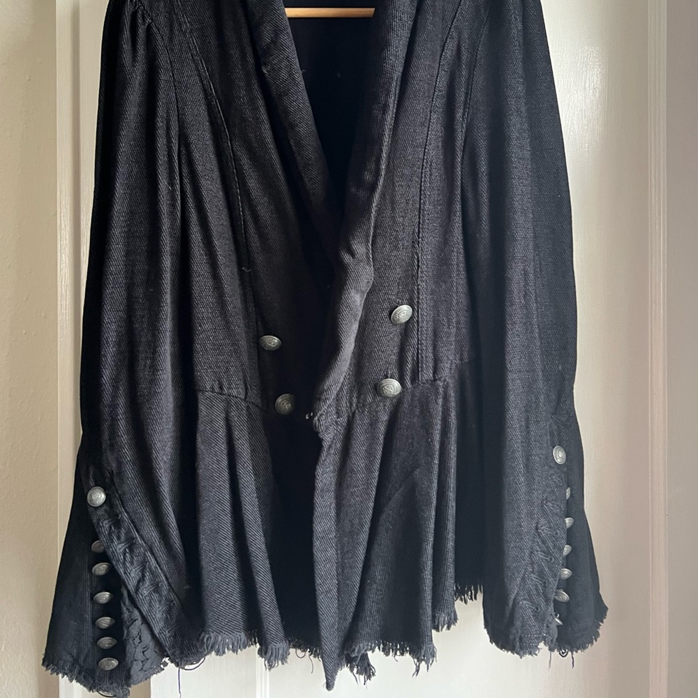 Free People Black Wicked Jacket (Almost NEW)